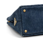 Shoulder Bag Canapa Tote Navy Denim Canvas