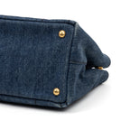 Shoulder Bag Canapa Tote Navy Denim Canvas
