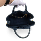 Shoulder Bag Canapa Tote Navy Denim Canvas
