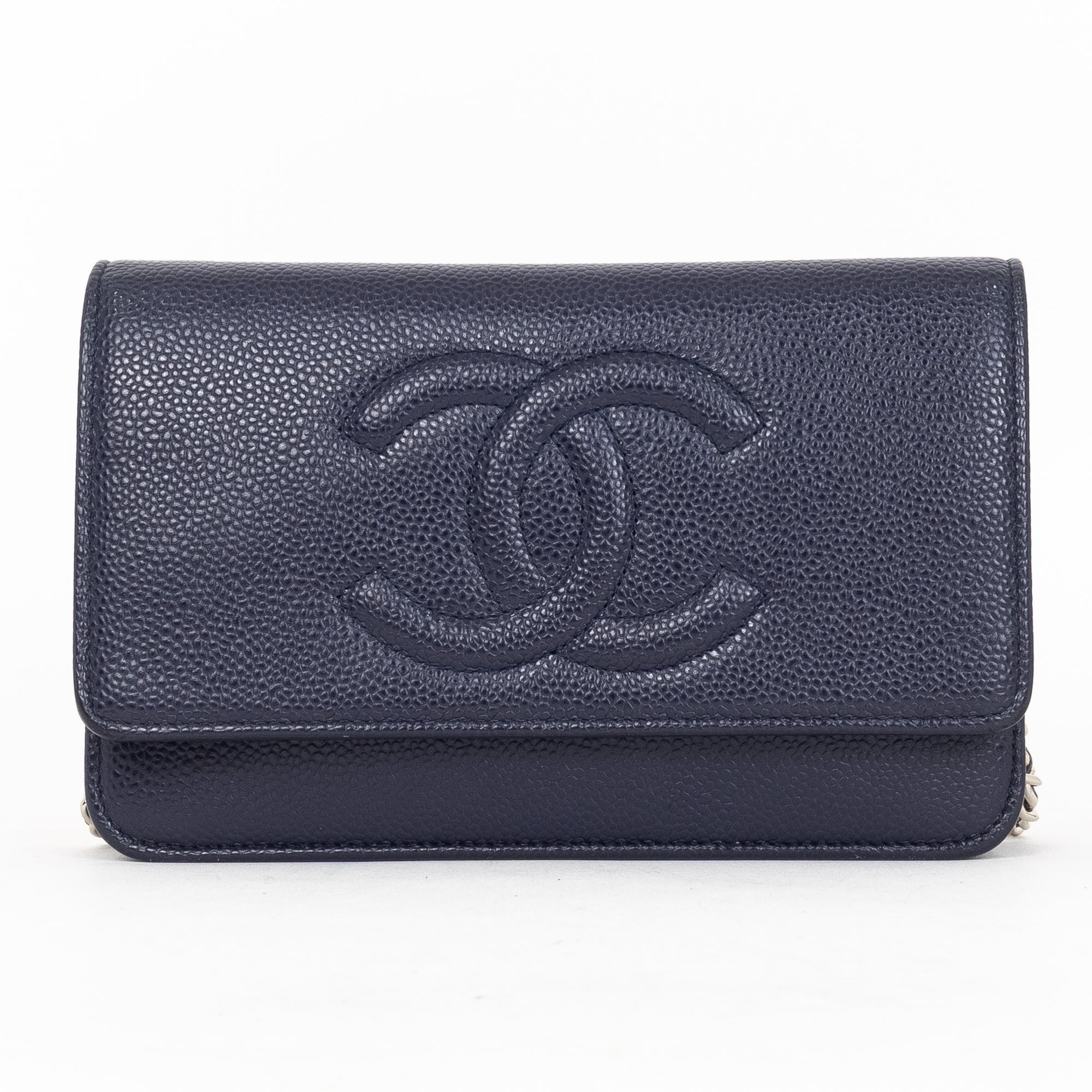 Shoulder Bag Timeless Wallet On Chain Dark Purple Caviar Quilted Leather