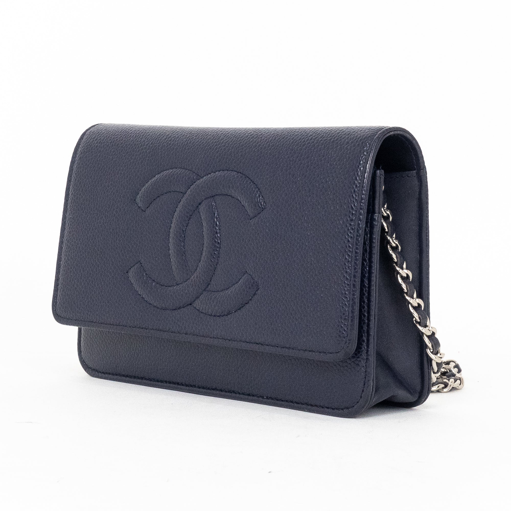Shoulder Bag Timeless Wallet On Chain Dark Purple Caviar Quilted Leather