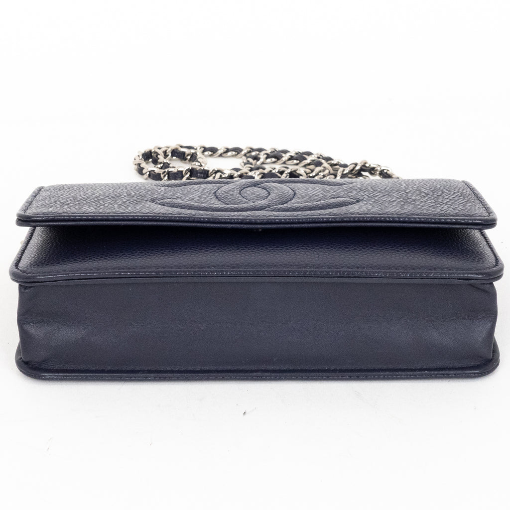Shoulder Bag Timeless Wallet On Chain Dark Purple Caviar Quilted Leather
