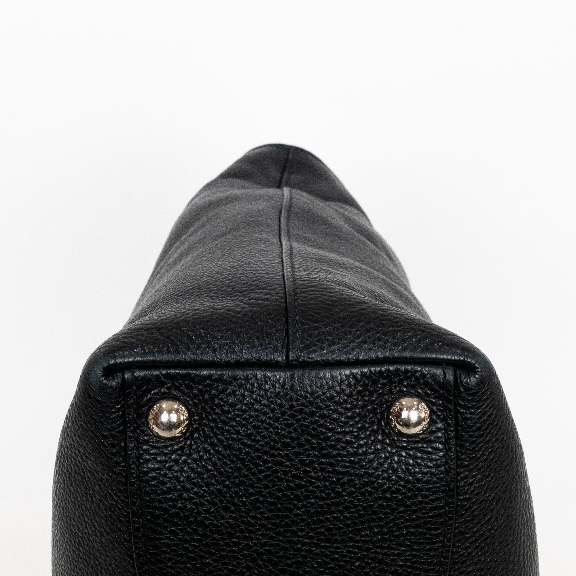 Shoulder Bag Classic Medium Shopping Tote Black Calfskin Leather