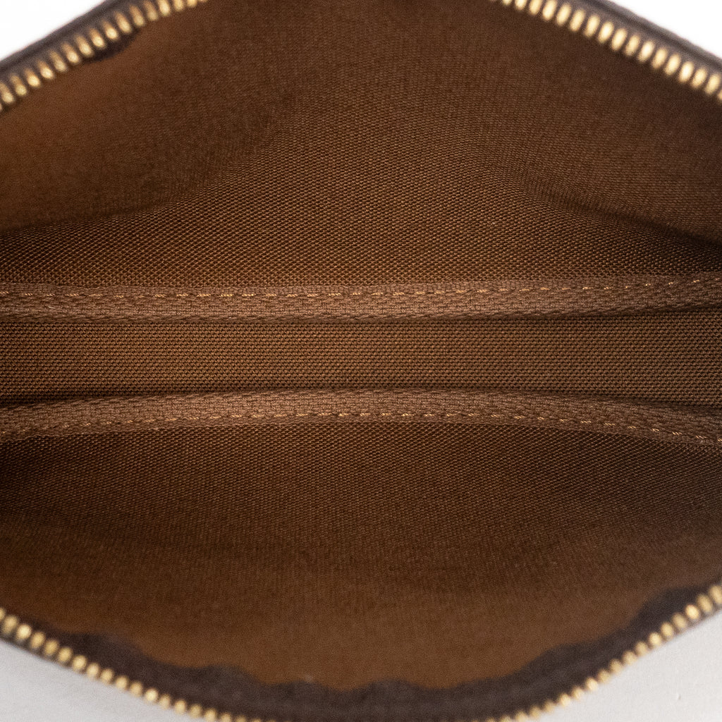 Pouch Pochette Accessoires Brown Monogram Canvas