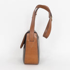 Shoulder Bag Vintage Messenger Brown Macadam Coated Canvas
