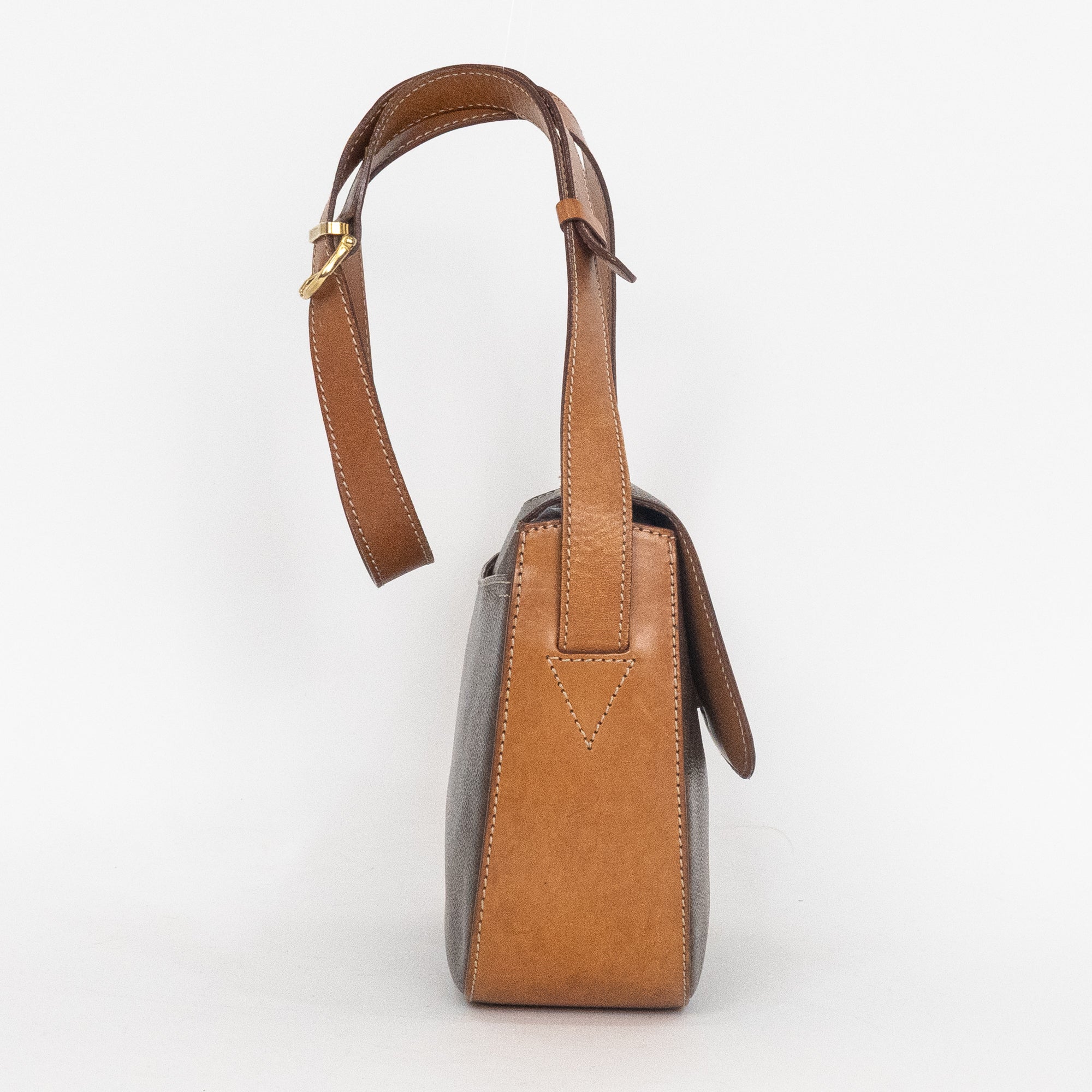 Shoulder Bag Vintage Messenger Brown Macadam Coated Canvas