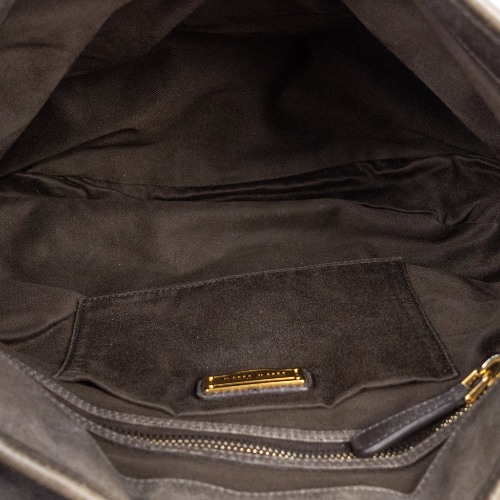 Shoulder Bag Coffer Bag Green Nappa Gaufre Leather