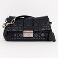 Shoulder Bag New Lock Black Cannage Leather