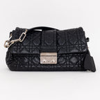 Shoulder Bag New Lock Black Cannage Leather