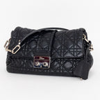 Shoulder Bag New Lock Black Cannage Leather