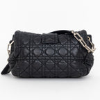 Shoulder Bag New Lock Black Cannage Leather