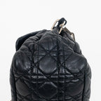 Shoulder Bag New Lock Black Cannage Leather