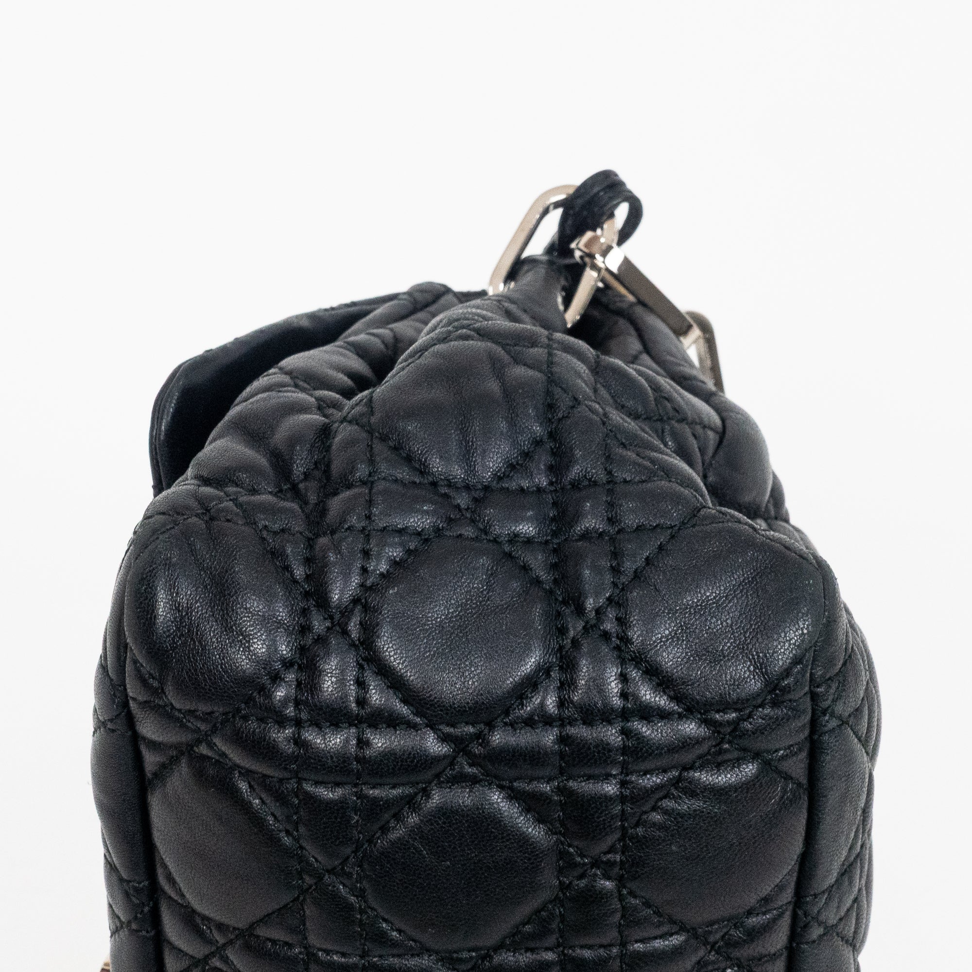 Shoulder Bag New Lock Black Cannage Leather