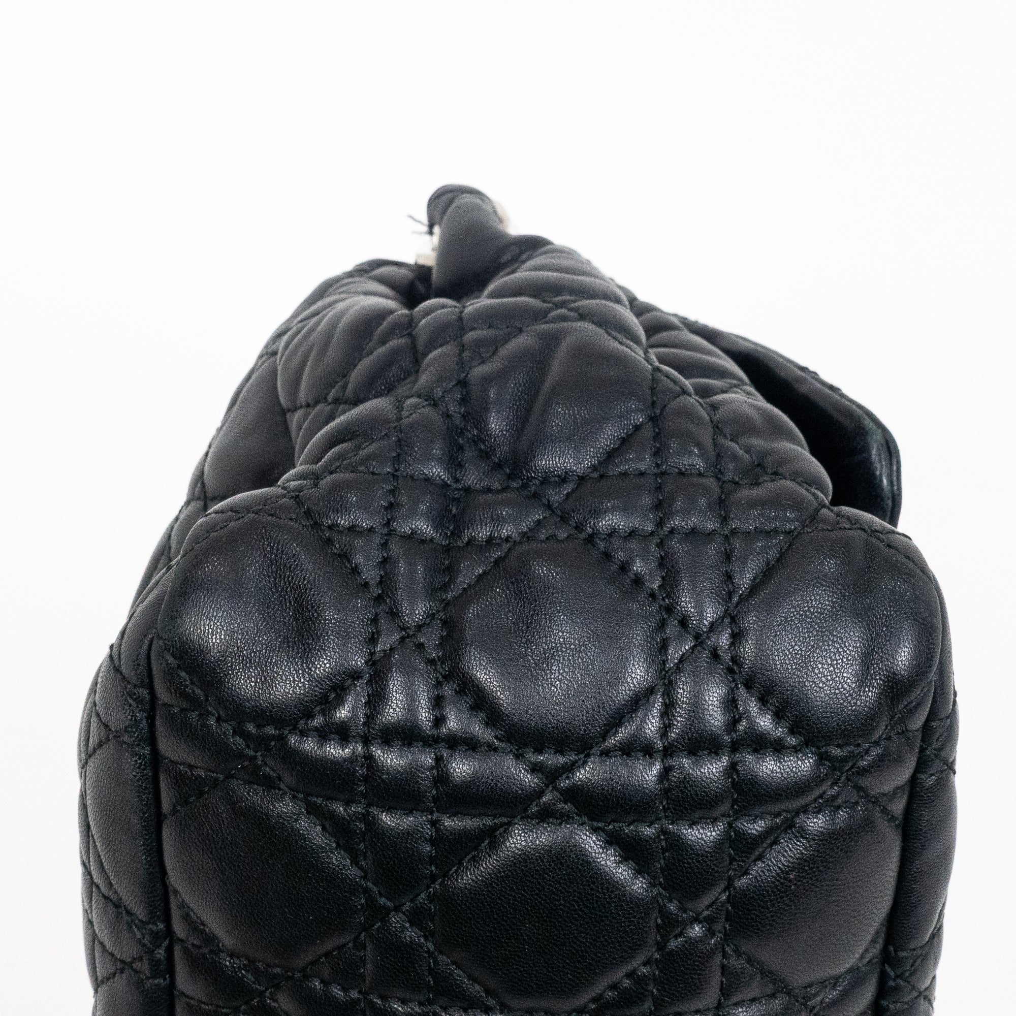 Shoulder Bag New Lock Black Cannage Leather