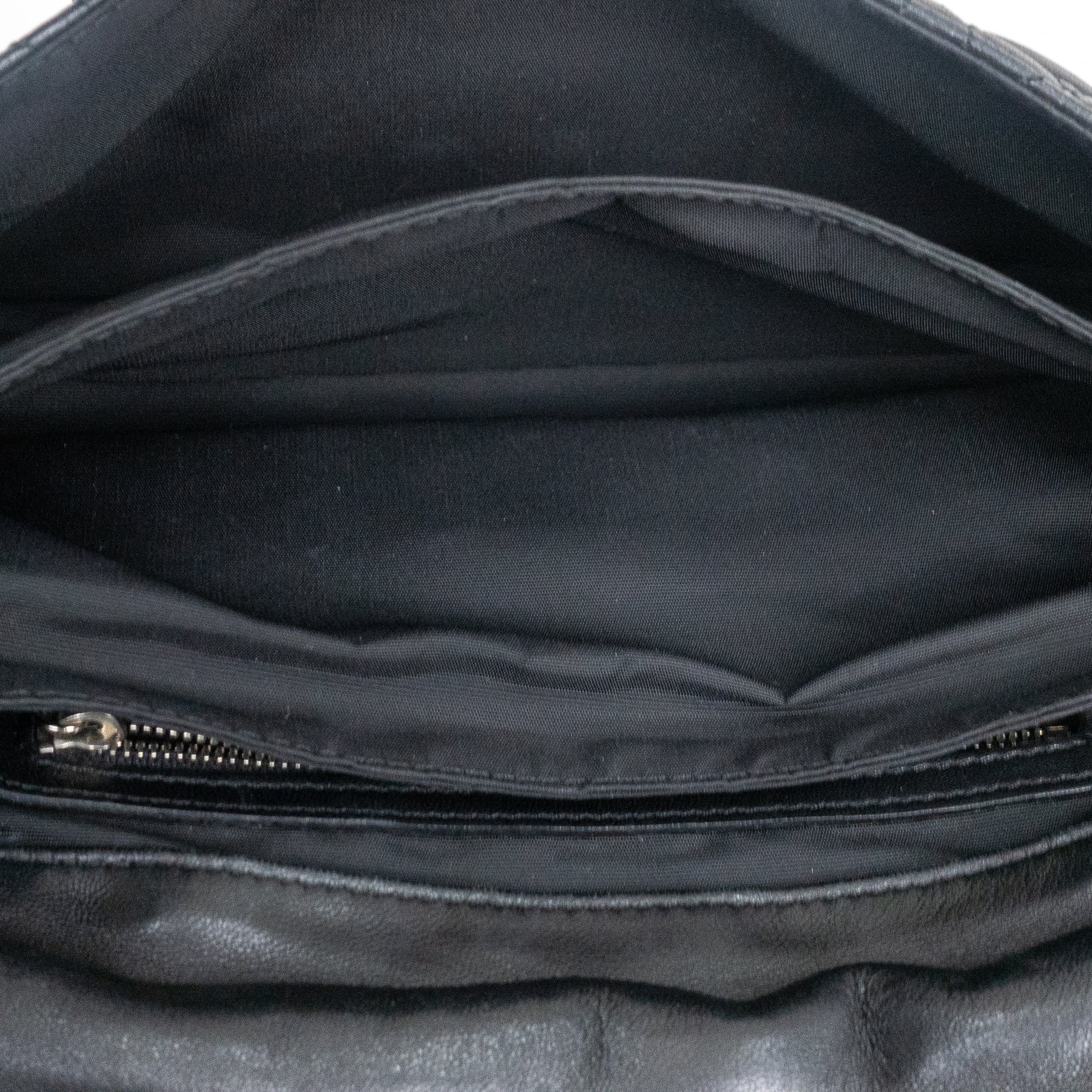 Shoulder Bag New Lock Black Cannage Leather
