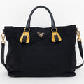 Shoulder Bag Shopping Crossbody Tote Black Nylon Canvas