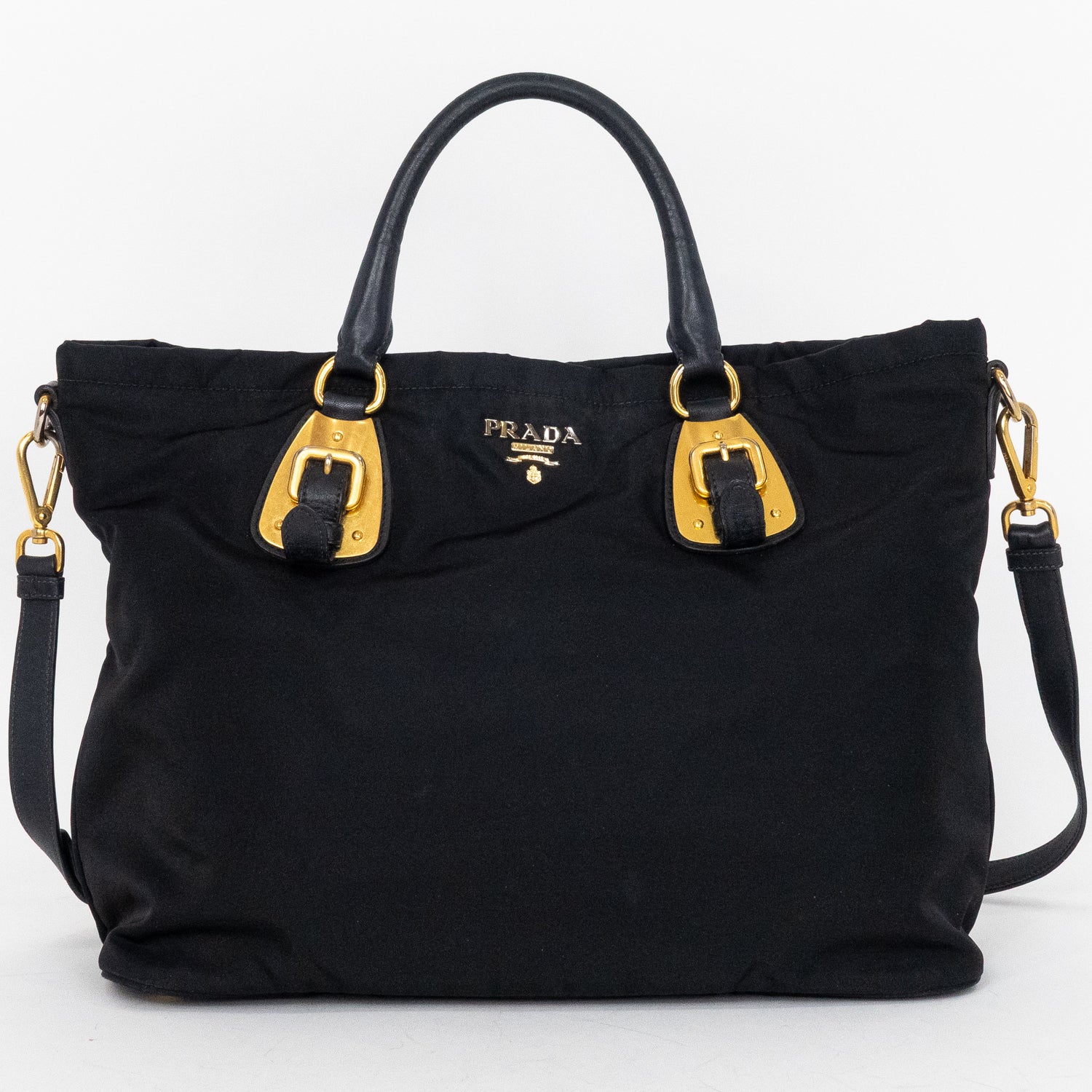Shoulder Bag Shopping Crossbody Tote Black Nylon Canvas