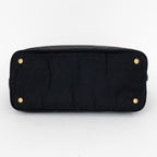 Shoulder Bag Shopping Crossbody Tote Black Nylon Canvas