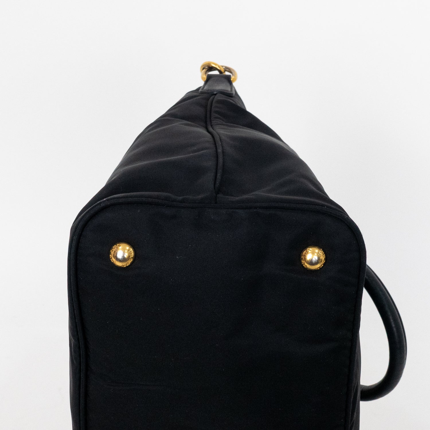 Shoulder Bag Shopping Crossbody Tote Black Nylon Canvas
