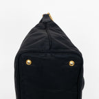 Shoulder Bag Shopping Crossbody Tote Black Nylon Canvas
