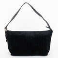 Pouch Vintage Trotter Pochette Black C Monogram Suede Leather