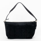 Pouch Vintage Trotter Pochette Black C Monogram Suede Leather