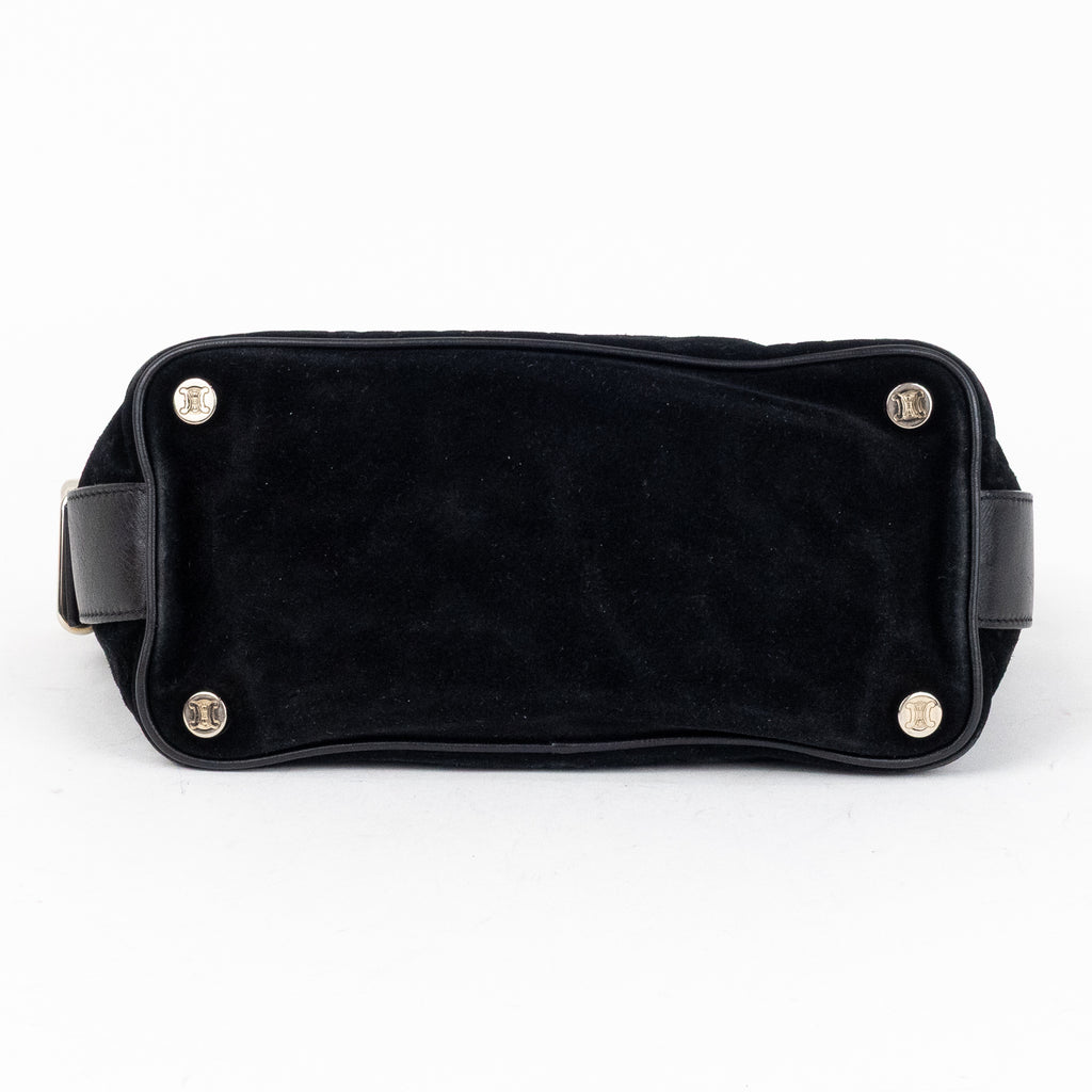 Pouch Vintage Trotter Pochette Black C Monogram Suede Leather