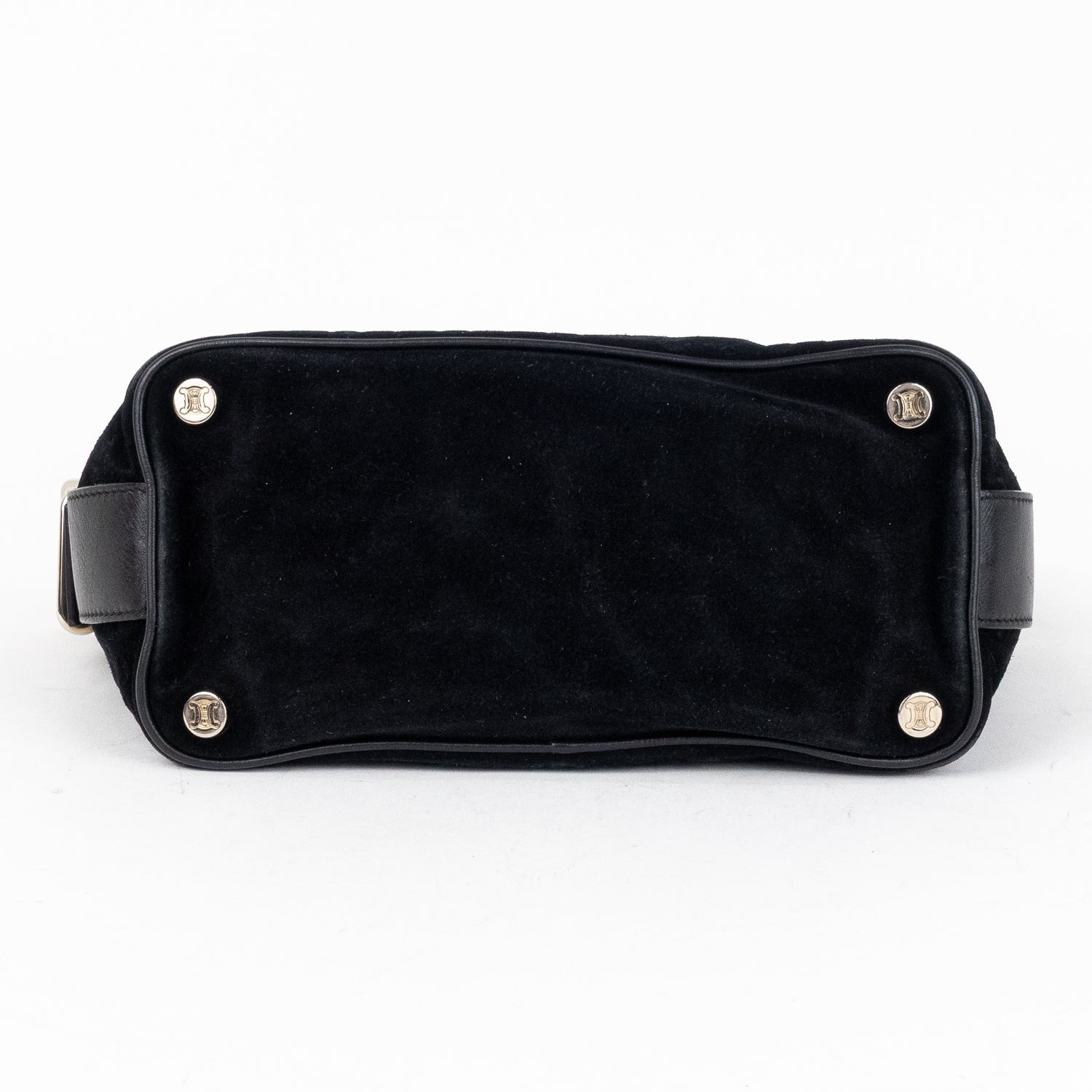 Pouch Vintage Trotter Pochette Black C Monogram Suede Leather