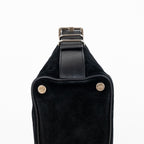 Pouch Vintage Trotter Pochette Black C Monogram Suede Leather