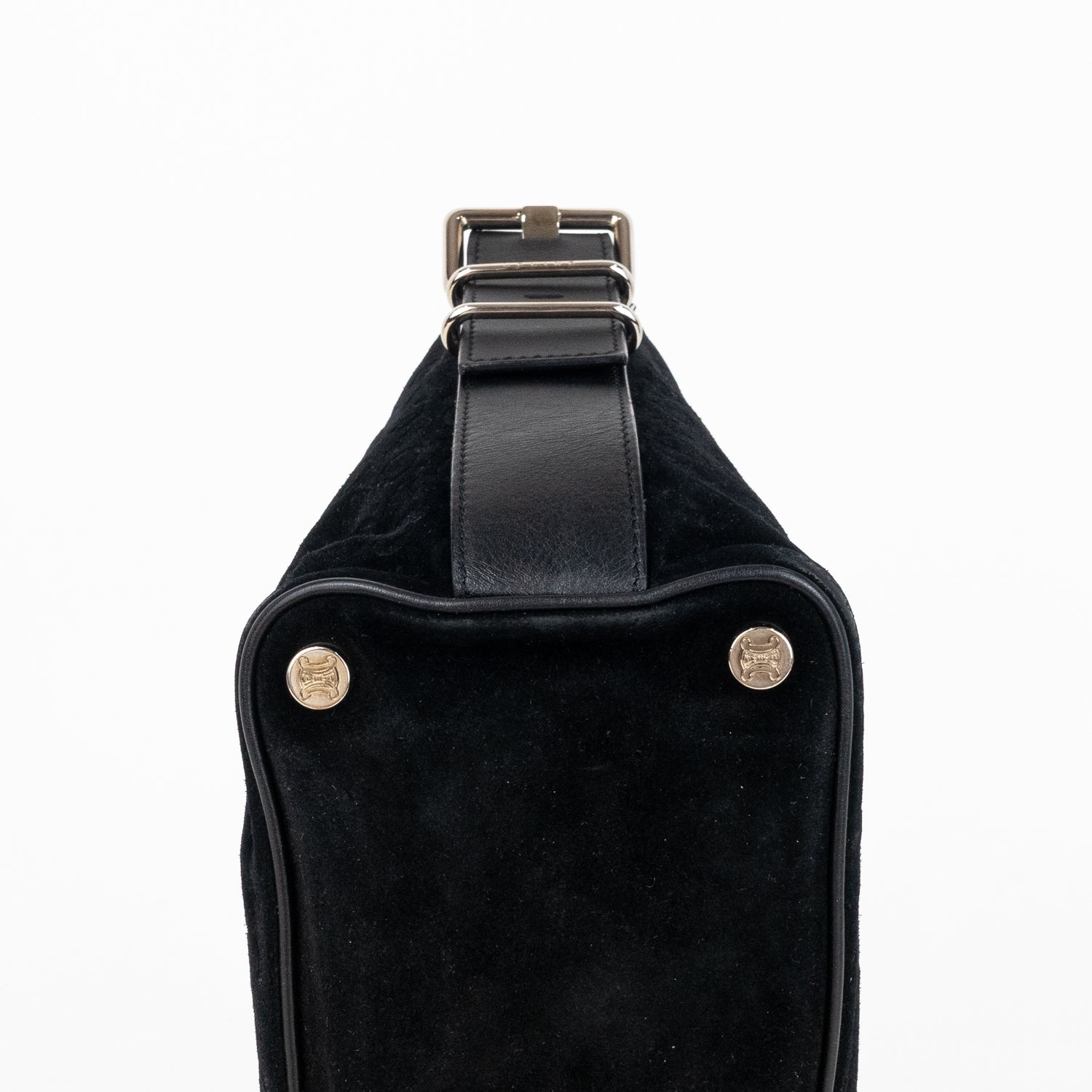 Pouch Vintage Trotter Pochette Black C Monogram Suede Leather