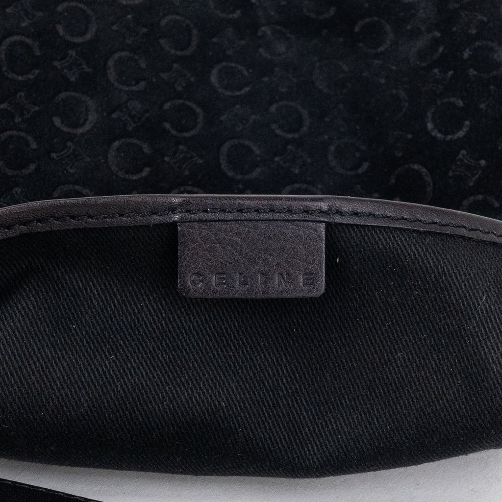 Pouch Vintage Trotter Pochette Black C Monogram Suede Leather