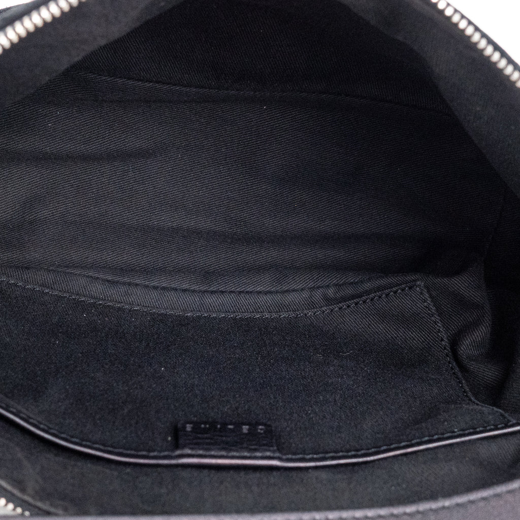 Pouch Vintage Trotter Pochette Black C Monogram Suede Leather