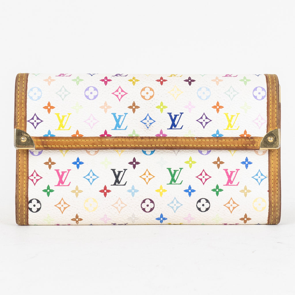 Wallet Takashi Murakami Multicolore International Wallet White Multicolore Monogram