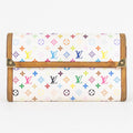 Wallet Takashi Murakami Multicolore International Wallet White Multicolore Monogram