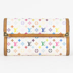 Wallet Takashi Murakami Multicolore International Wallet White Multicolore Monogram