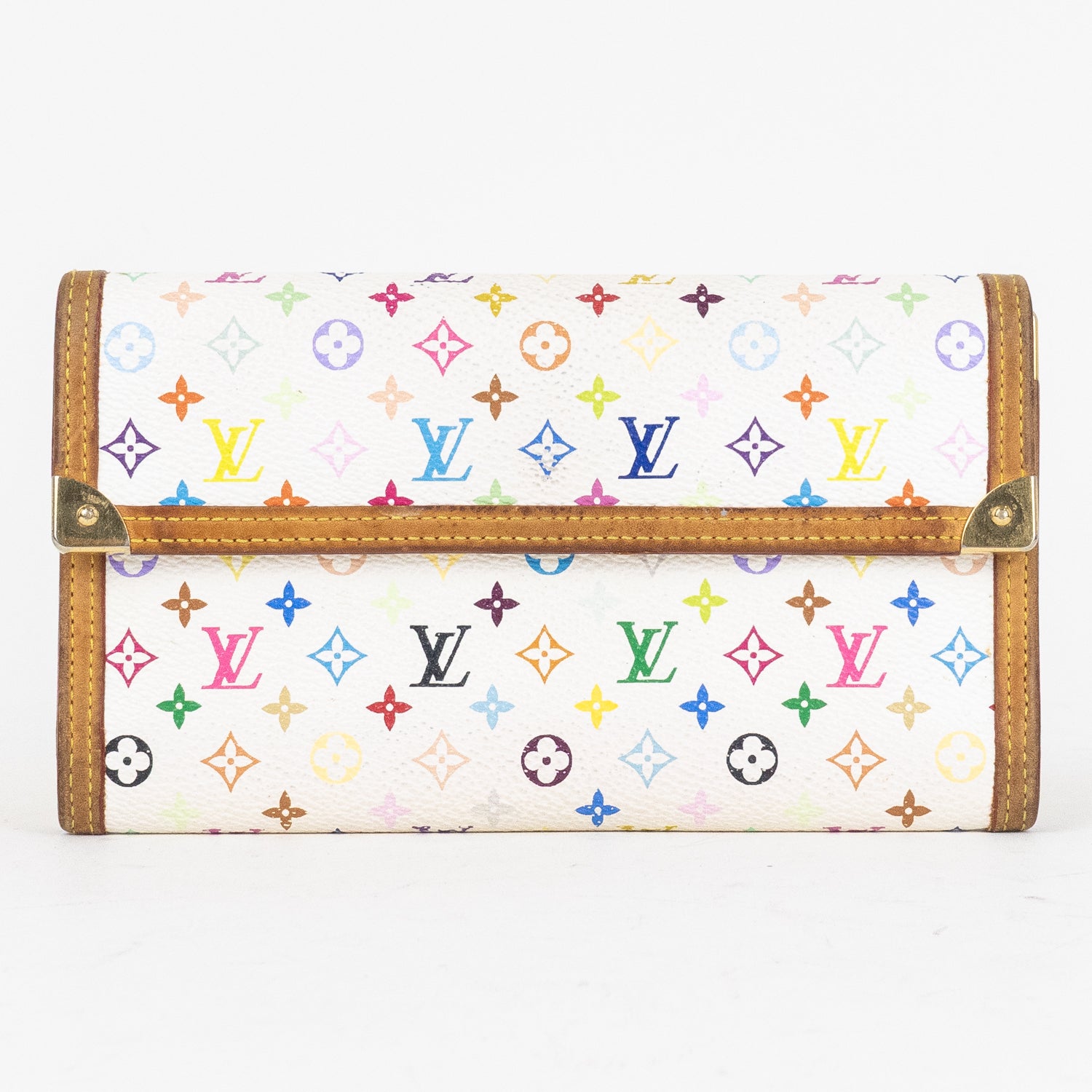 Wallet Takashi Murakami Multicolore International Wallet White Multicolore Monogram
