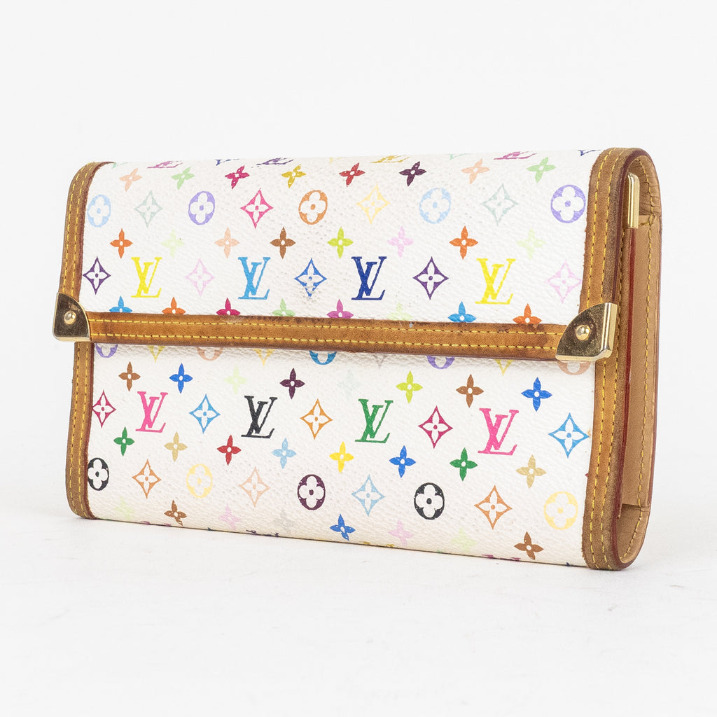 Wallet Takashi Murakami Multicolore International Wallet White Multicolore Monogram
