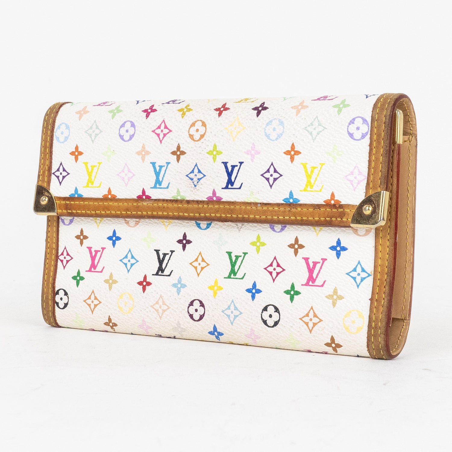 Wallet Takashi Murakami Multicolore International Wallet White Multicolore Monogram