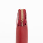 Wallet Zippy Long Wallet Red Small Grain Calfskin Leather