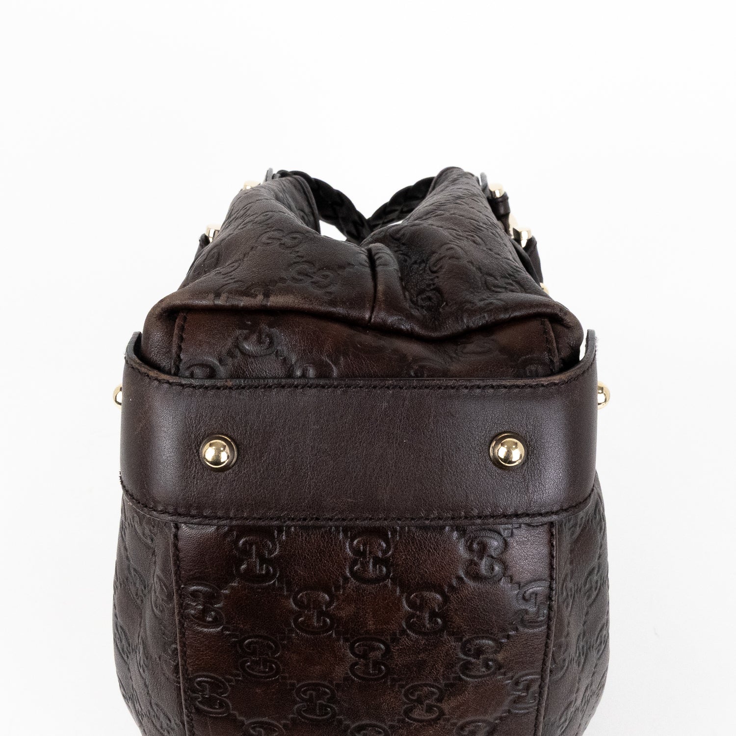 Shoulder Bag Pelham Dark Brown Guccissima Leather