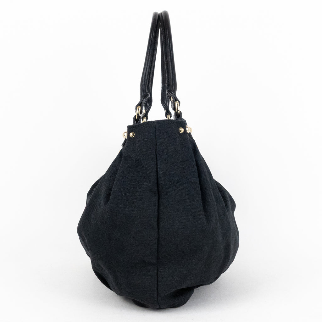 Shoulder Bag Studded Pelham Tote Black Monogrammed Canvas