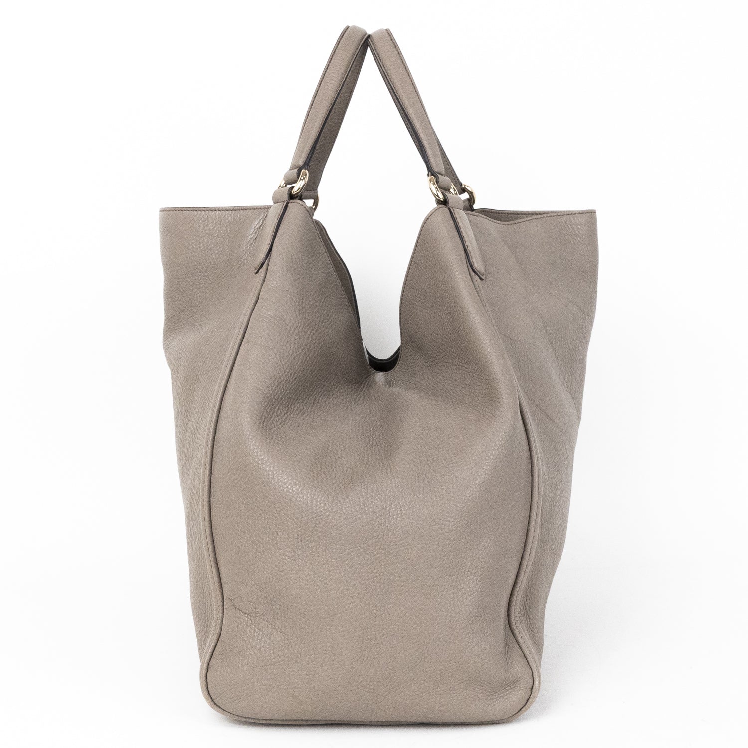 Handbag Soho Hobo Grey Calfskin Grained Leather