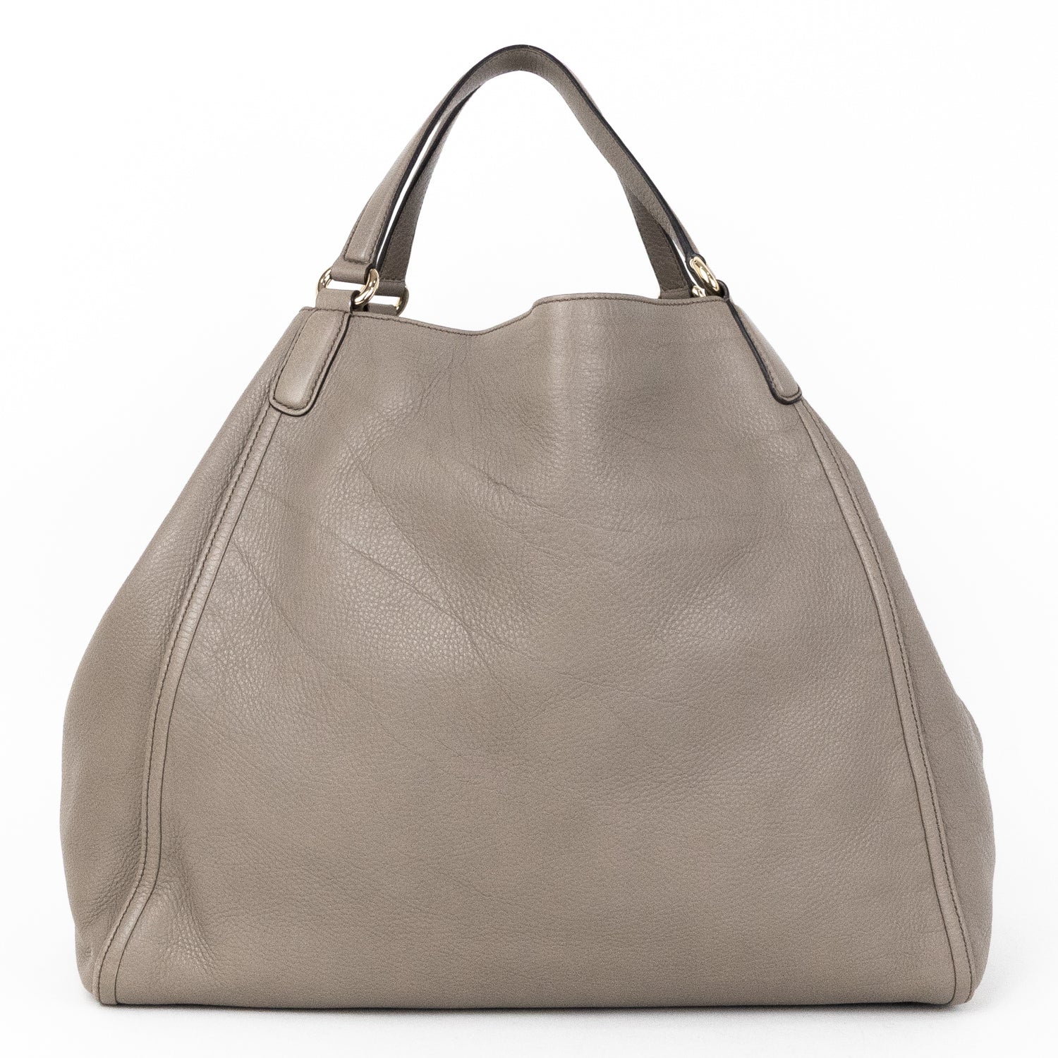 Handbag Soho Hobo Grey Calfskin Grained Leather