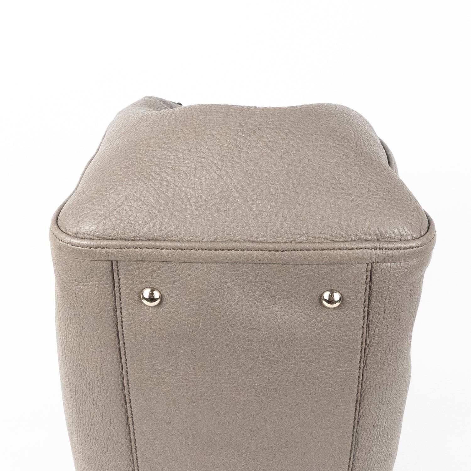 Handbag Soho Hobo Grey Calfskin Grained Leather