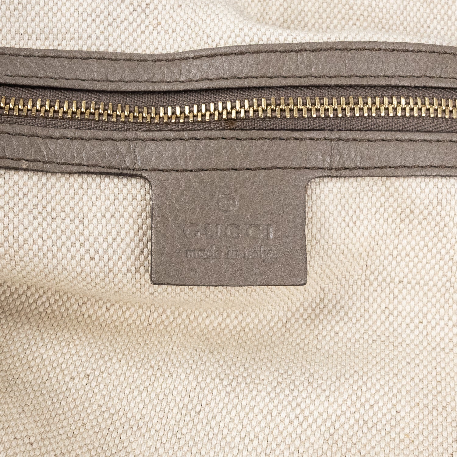 Handbag Soho Hobo Grey Calfskin Grained Leather