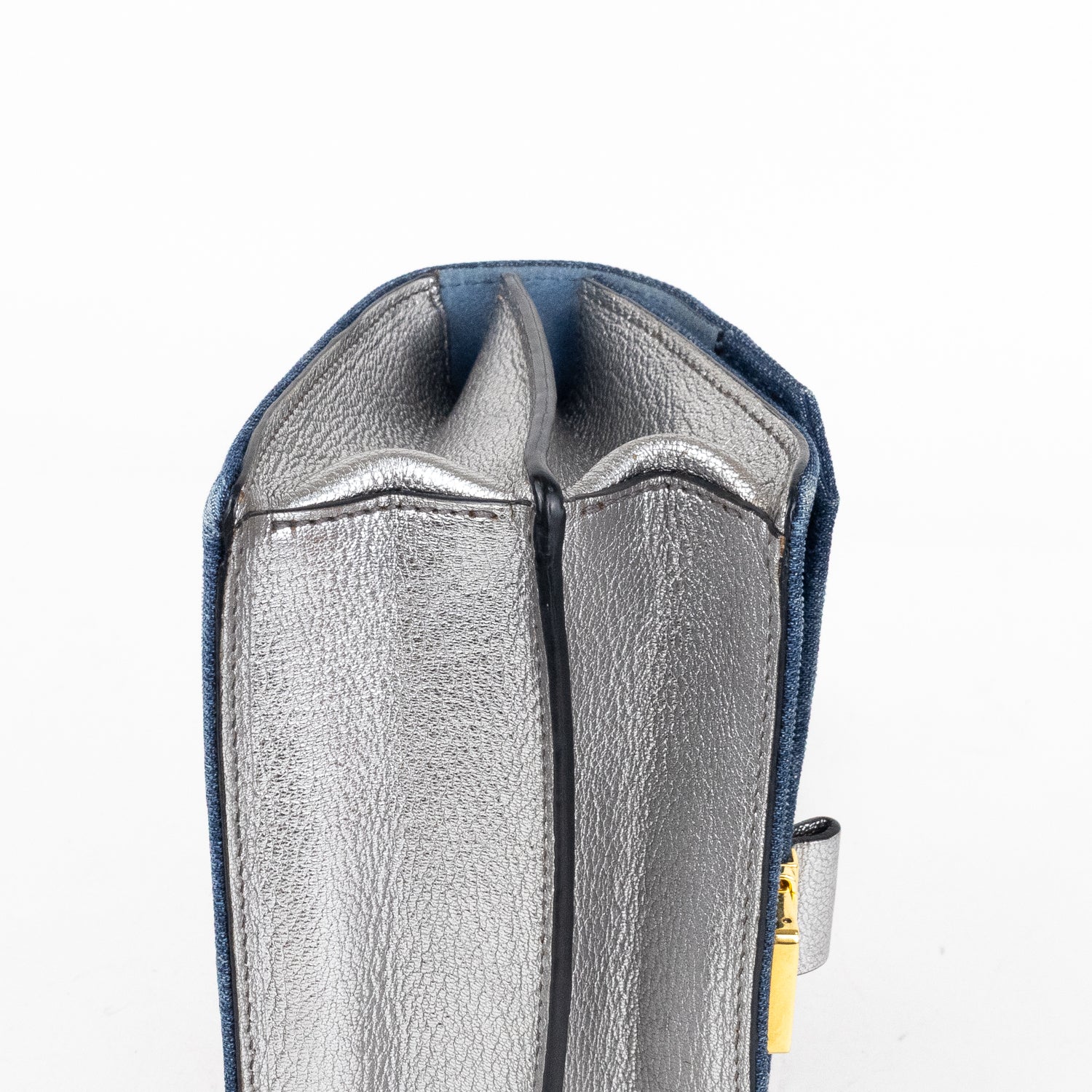 Shoulder Bag Madras Denim Blue Denim Canvas
