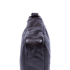 Shoulder Bag Front Zip Messenger Black Guccissima Leather