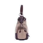 Shoulder Bag Jaquard Hobo Beige Jacquard Logo Canvas