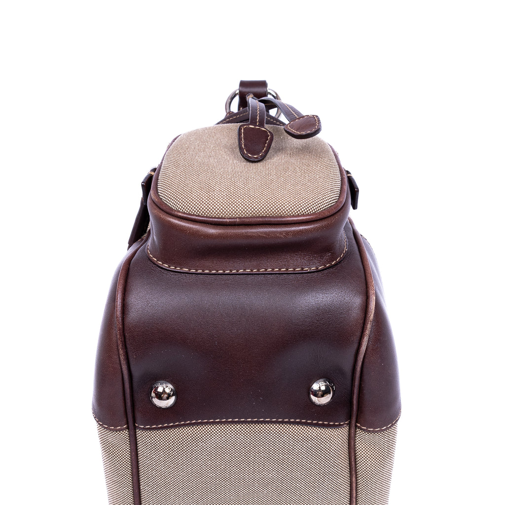 Shoulder Bag Jaquard Hobo Beige Jacquard Logo Canvas