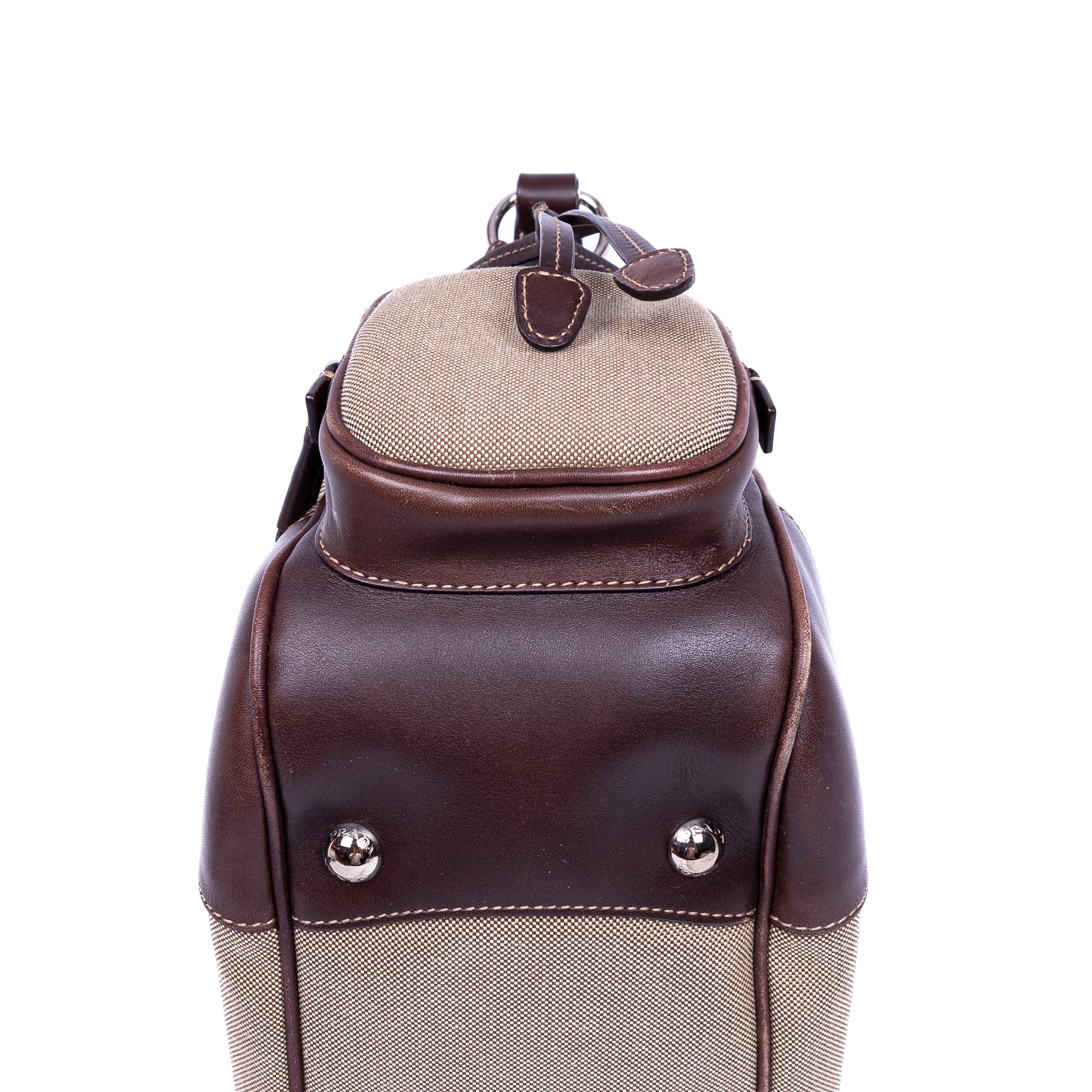 Shoulder Bag Jaquard Hobo Beige Jacquard Logo Canvas